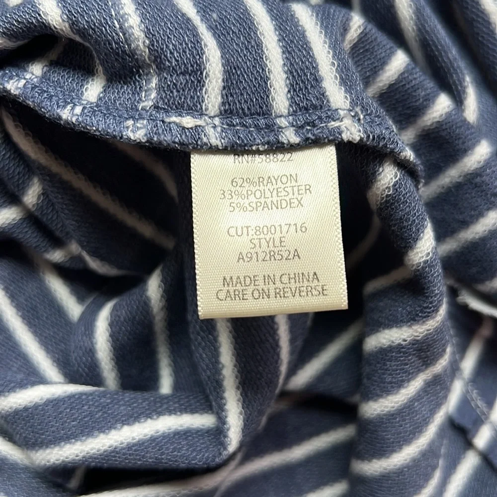 NWT Max Studio Women’s Striped Hooded Short Dress Size Small - Picture 11 of 16